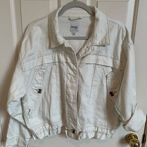 Kensie White Jean Jacket